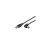 PremiumCord Kabel USB 2.0, A-B, 1m se zahnutým USB-B konektorem 90°