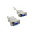 Sériový kabel překřížený-CROSS DB9F-DB9F, 2 m, šedý