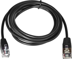 Kabel RJ12 24V pro pokladní zásuvky VIRTUOS připojení k tiskárně, 1,1 m, černý