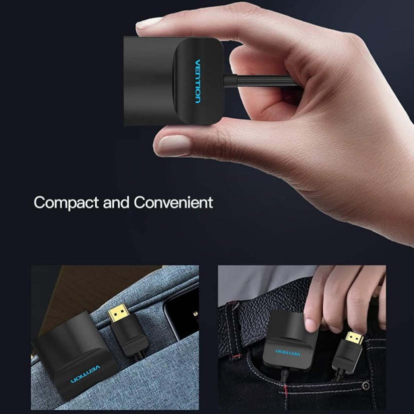 Vention HDMI to VGA Converter 0.15m Black