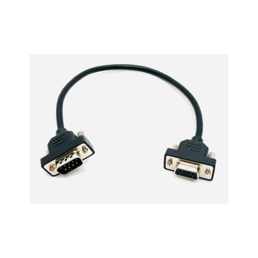 Kabel RS232, 0,2 m, mini konektor, černý, pro připojení tiskáren s rozhraním RS-232