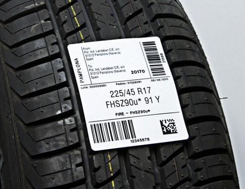 TYRE PLUS etikety 100 x 150 mm, TS79, kotúč, dutinka 40mm, 500ks (etikety na pneumatiky)