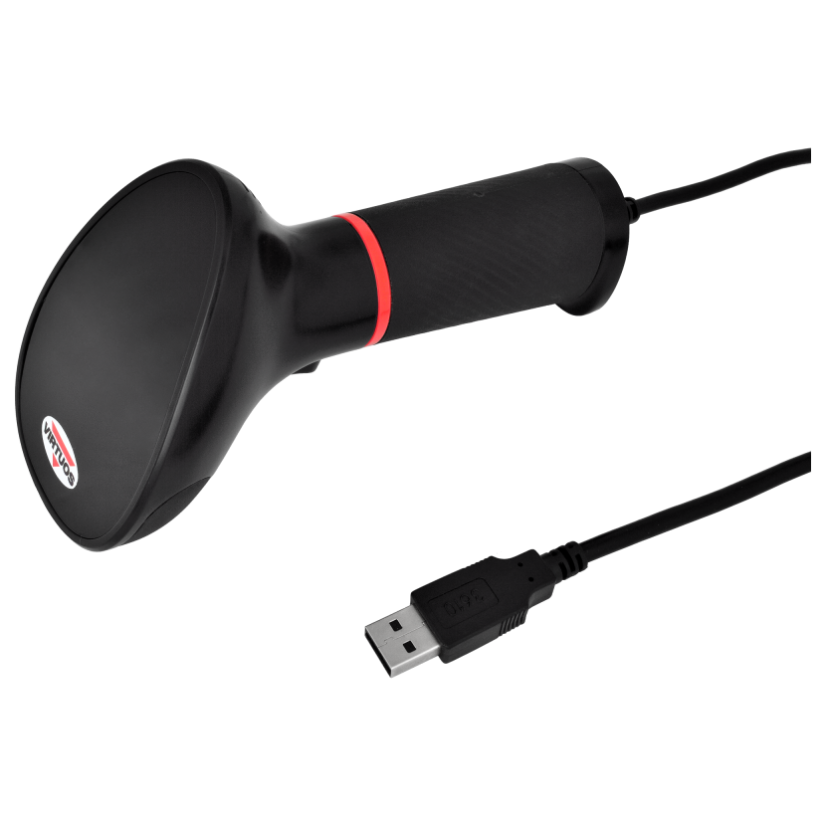 Scanner VIRTUOS HT-855A, USB, stojanček, čierny