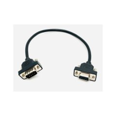 Kabel RS232, 0,2 m, mini konektor, černý, pro připojení tiskáren s rozhraním RS-232