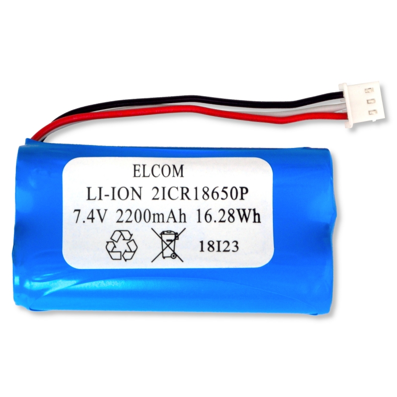 Li-Ion baterie pro Elcom Euro-50/150TEi, 7,4V 2200mAh Li-Ion baterie pro Elcom Euro-50/150TEi, 7,4V 2200mAh