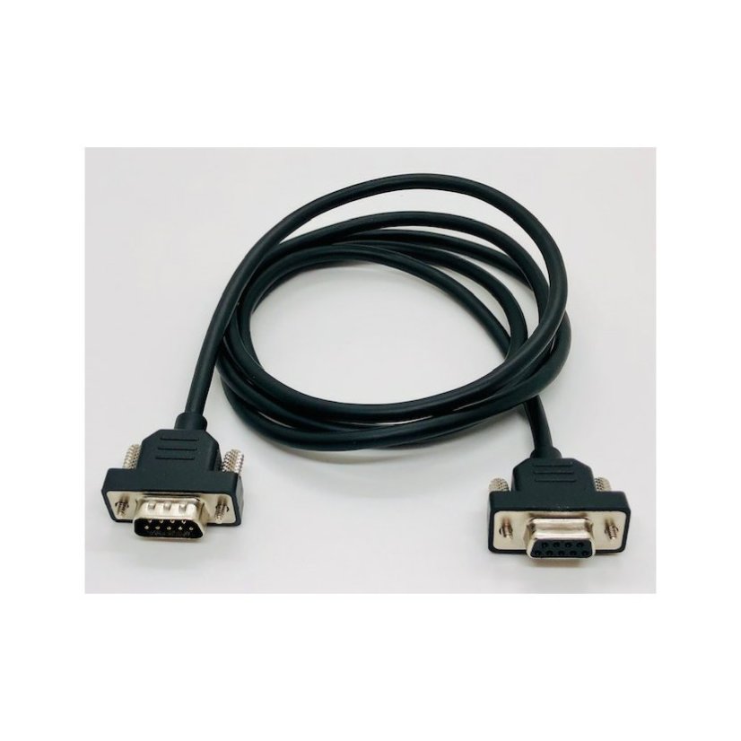 Kabel RS232, 1.5 m, mini konektor, černý, pro připojení tiskáren s rozhraním RS-232