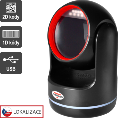Scanner VIRTUOS HT-861A, CCD 2D, stacionárny, USB, čierny