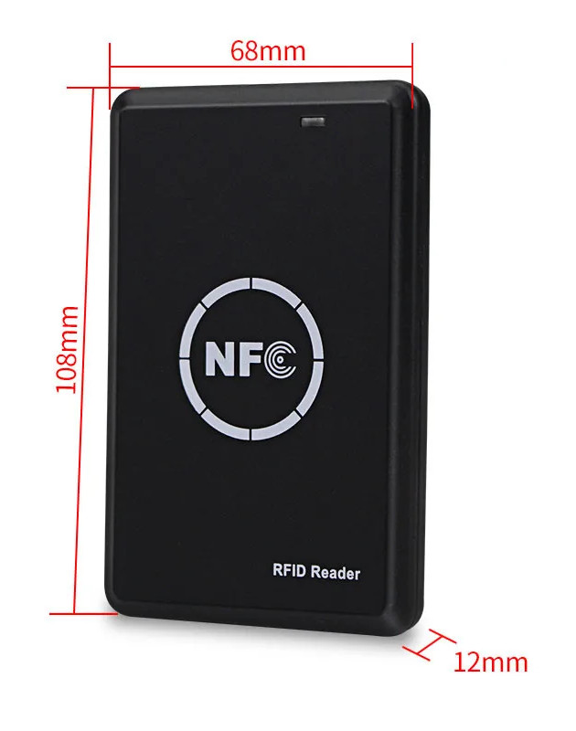 NFC smart card Reader/Writer, RFID, 125KHz, 13.56MHz, USB programmer