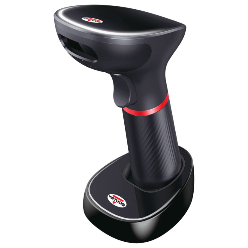 Scanner VIRTUOS HW-855A, bezdrôtový so základňou USB, čierny