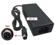 Napájecí adaptér 24V 3A 3PIN, 240V/50-60Hz