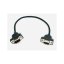 Kabel RS232, 0,2 m, mini konektor, černý, pro připojení tiskáren s rozhraním RS-232