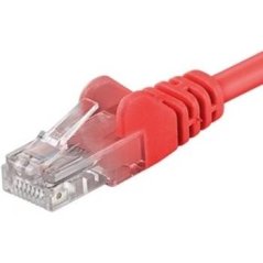 PremiumCord Patch kabel UTP RJ45-RJ45 Cat.5e 1 m, červený