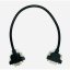 Kabel RS232, 0,2 m, mini konektor, černý, pro připojení tiskáren s rozhraním RS-232